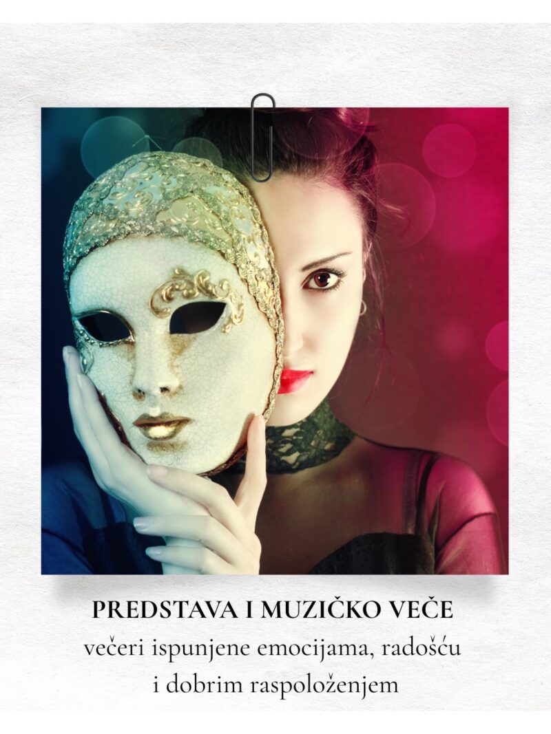 Plakat za promociju predstava i muzicke veceri u hotelu Sheraton - Holivudski vikend